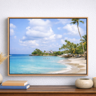 Float framed canvas Bayahibe