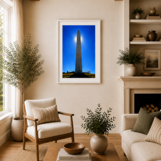 Mounted Frame Washington Monument